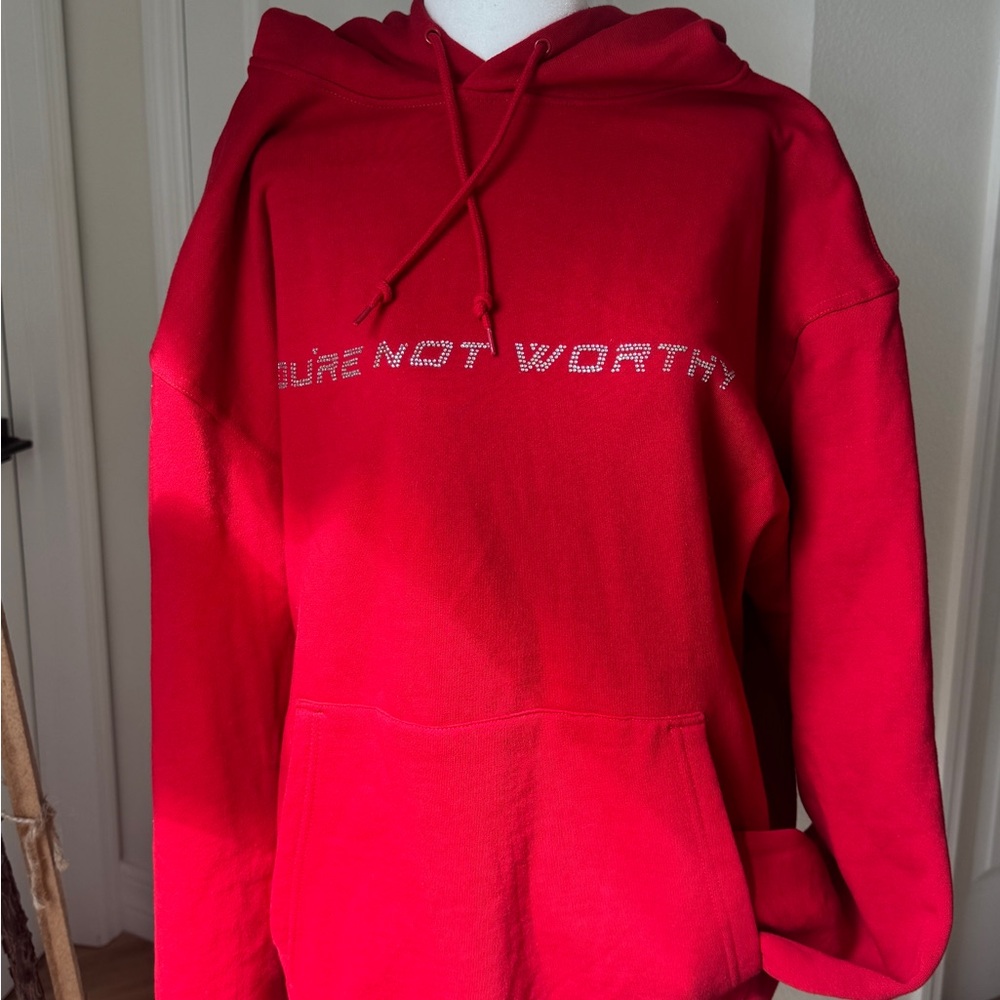 Boys Lie red Hoodie oversized